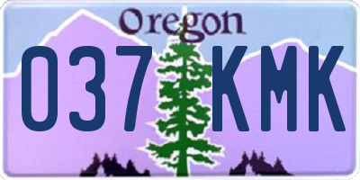 OR license plate 037KMK