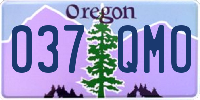 OR license plate 037QMO