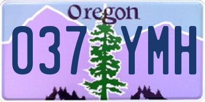 OR license plate 037YMH