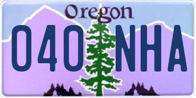 OR license plate 040NHA