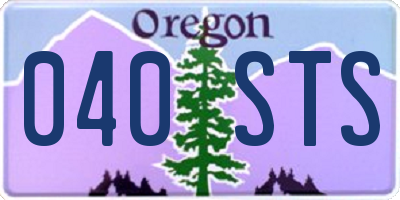 OR license plate 040STS