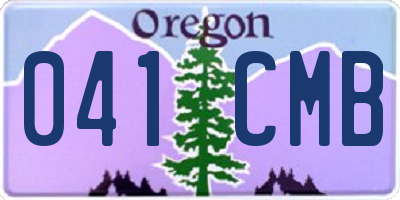 OR license plate 041CMB