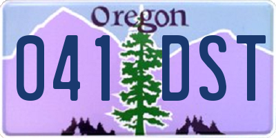 OR license plate 041DST