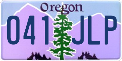 OR license plate 041JLP
