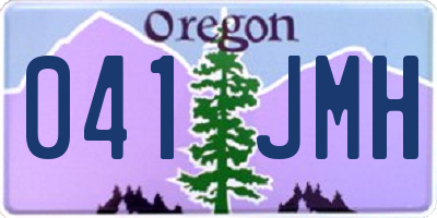 OR license plate 041JMH