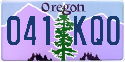 OR license plate 041KQO
