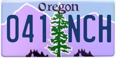 OR license plate 041NCH