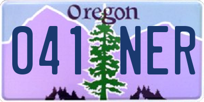 OR license plate 041NER