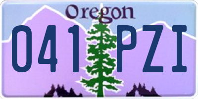 OR license plate 041PZI