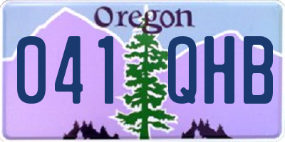 OR license plate 041QHB