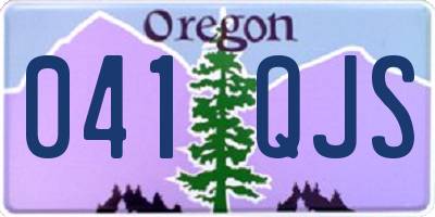 OR license plate 041QJS