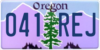 OR license plate 041REJ