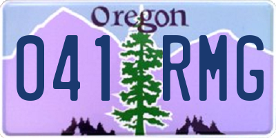 OR license plate 041RMG