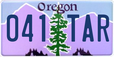 OR license plate 041TAR