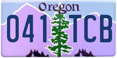 OR license plate 041TCB