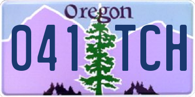 OR license plate 041TCH