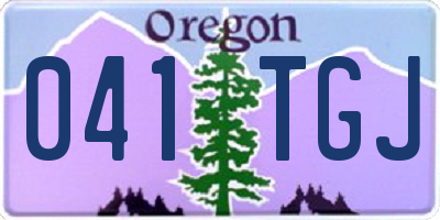 OR license plate 041TGJ