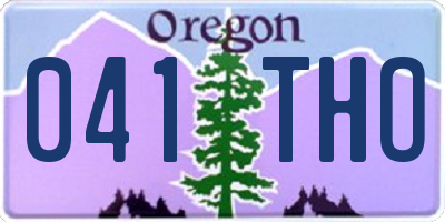 OR license plate 041THO