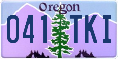 OR license plate 041TKI