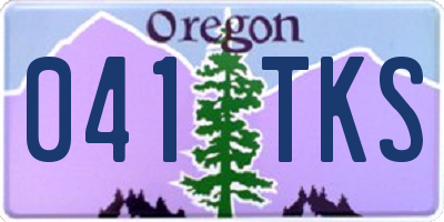 OR license plate 041TKS