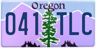 OR license plate 041TLC