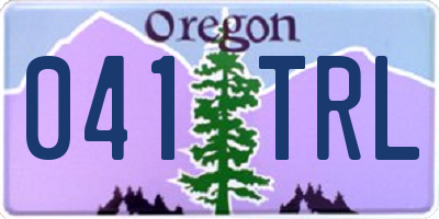 OR license plate 041TRL