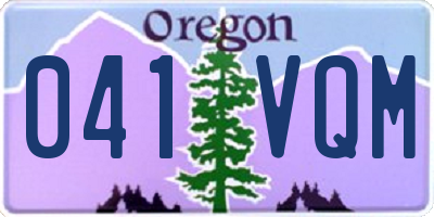 OR license plate 041VQM