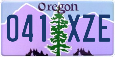 OR license plate 041XZE