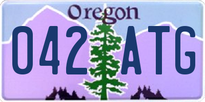 OR license plate 042ATG