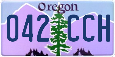 OR license plate 042CCH
