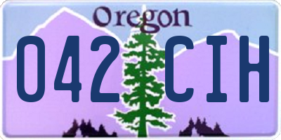 OR license plate 042CIH