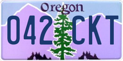 OR license plate 042CKT