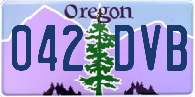 OR license plate 042DVB