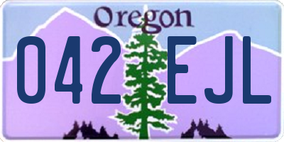 OR license plate 042EJL