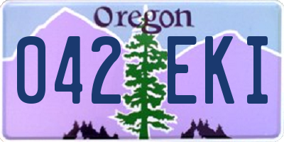 OR license plate 042EKI