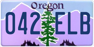 OR license plate 042ELB
