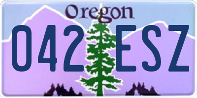 OR license plate 042ESZ