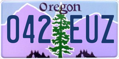 OR license plate 042EUZ