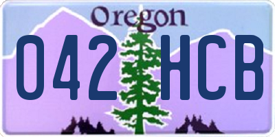 OR license plate 042HCB
