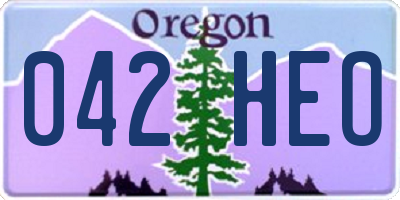 OR license plate 042HEO