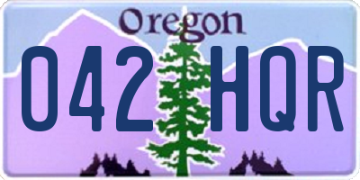 OR license plate 042HQR