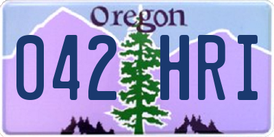 OR license plate 042HRI