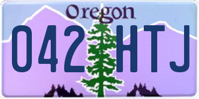 OR license plate 042HTJ