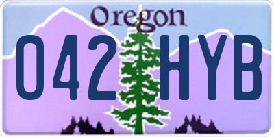 OR license plate 042HYB