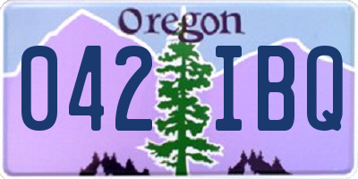 OR license plate 042IBQ