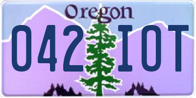 OR license plate 042IOT