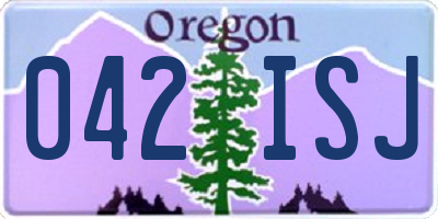 OR license plate 042ISJ