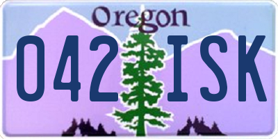 OR license plate 042ISK