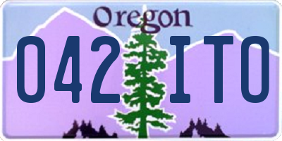 OR license plate 042ITO