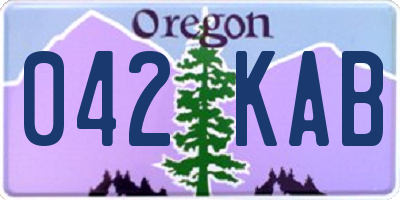 OR license plate 042KAB